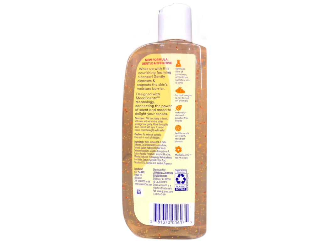 Johnson & Johnson Morning Burst citrus fragrance enhances your morning routine.