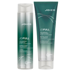 Joico JoiFULL shampoo bottle pour highlights lightweight fullness and detangling.