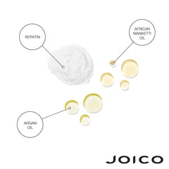 Pouring or applying Luster Lock to hair for quick at-home repair.