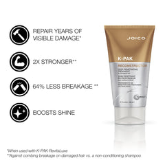 Joico K-PAK Reconstructor cuticle seal action showing smooth surface after treatment