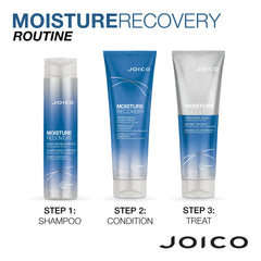 Joico Moisture Recovery for thick hair, easy detangling and manageability.