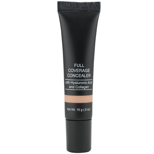 Jolie full-coverage concealer with orange tube for long-wearing flawless finish.