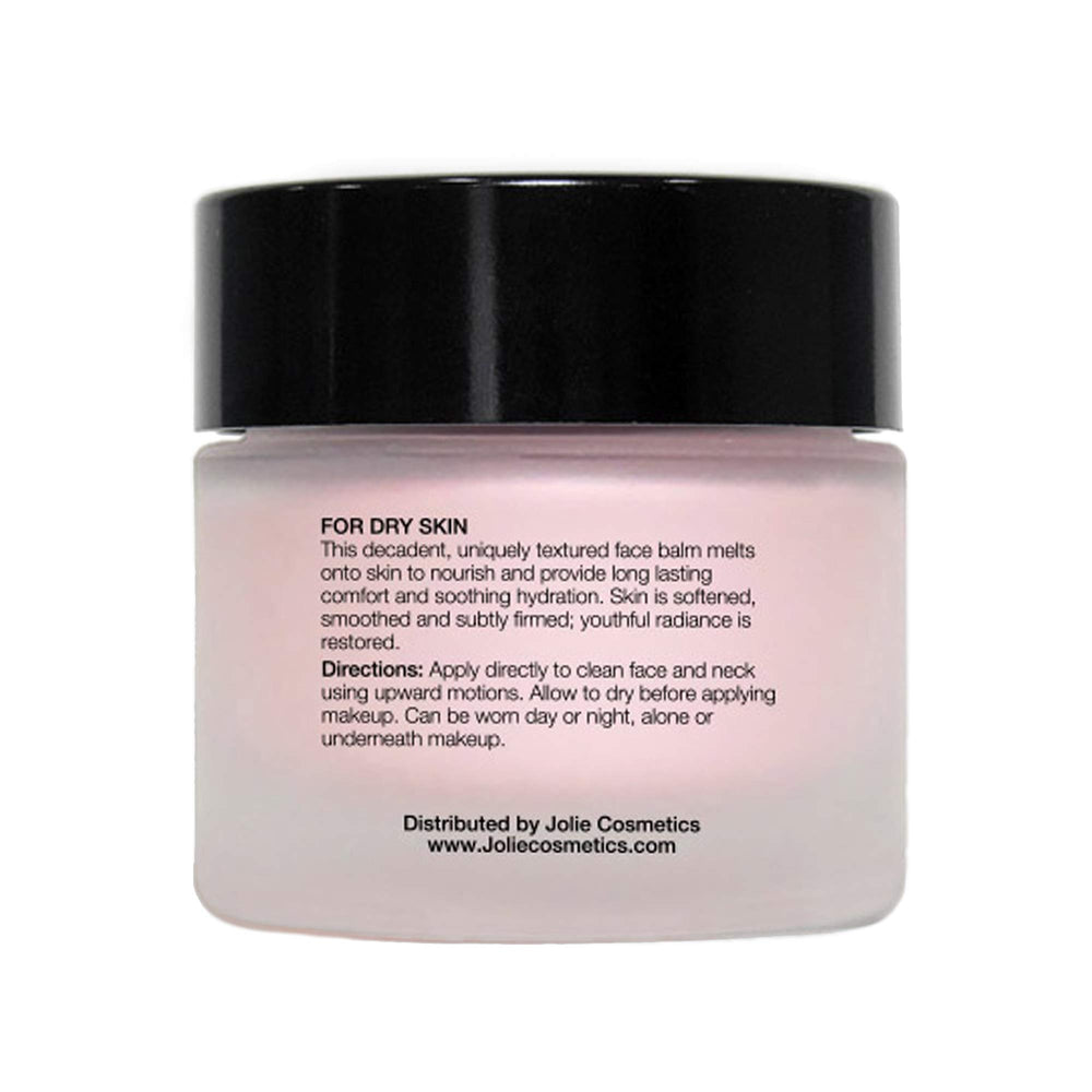 Jolie Rose Face Balm on skin delivering glow and hydration.