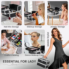 Joligrace two-tier cantilever design keeps items accessible during dressing