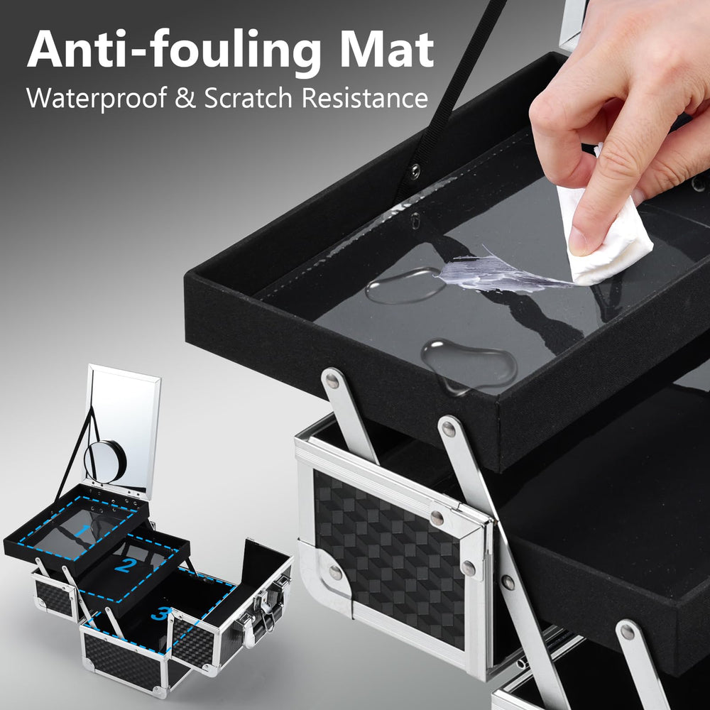 Joligrace compact travel-friendly case with lock for privacy