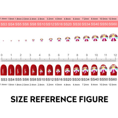 Jollin glass rhinestones six sizes for nail art, versatile for crafts and apparel.