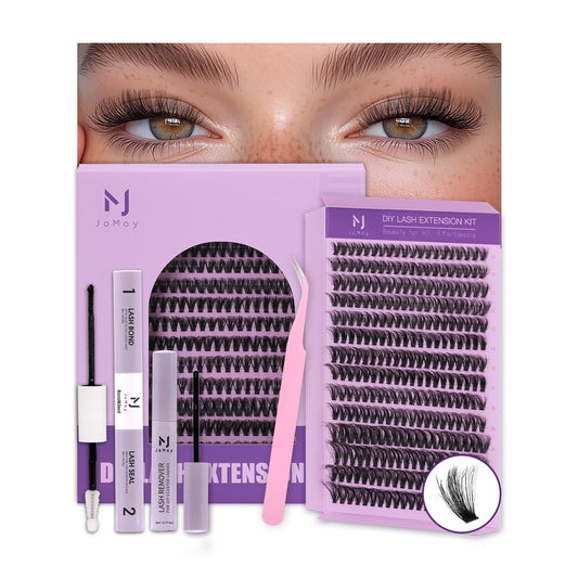 M J JOMAY packaging of Fluffy Lash Clusters Kit, organized for easy use