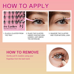 JoMay lashes in use during work or date night for seamless blend.