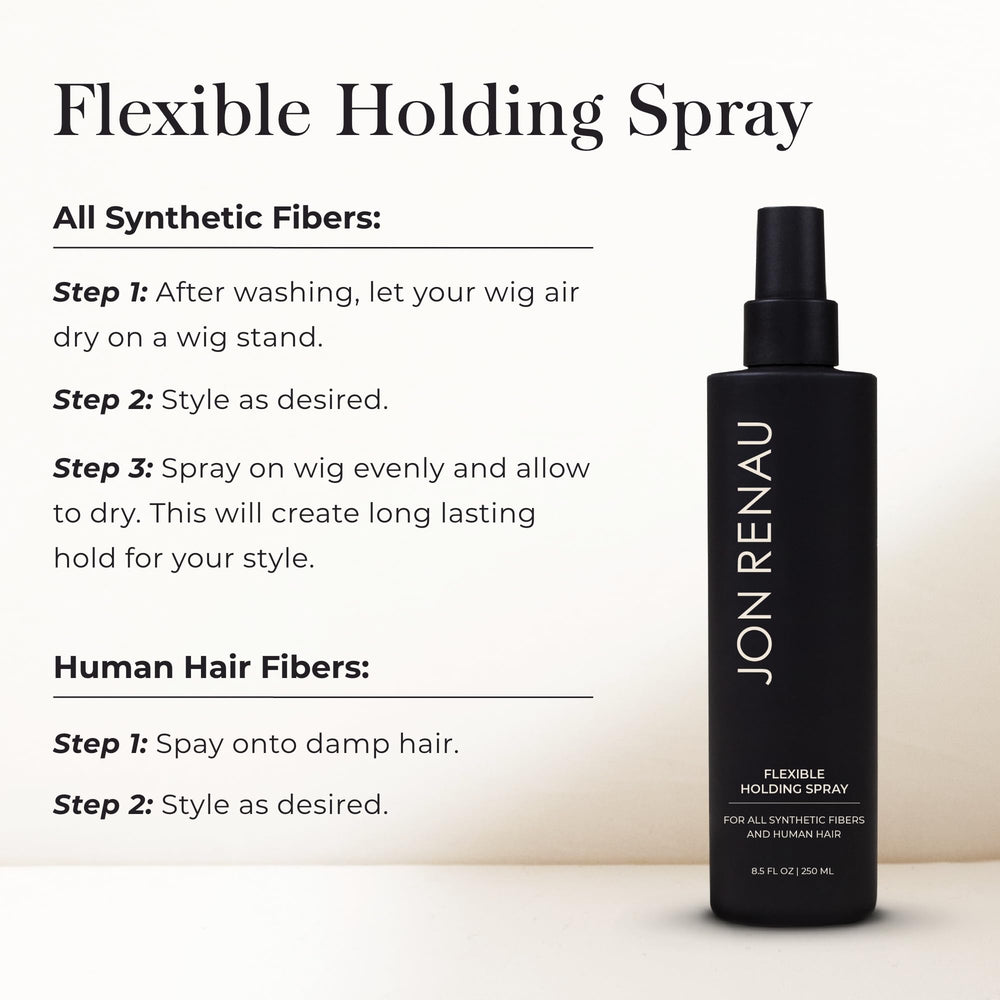 Jon Renau fiber safe formula protects waves and curls across fibers.