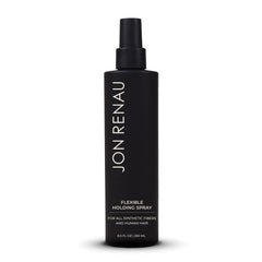 Jon Renau Flexible Holding Spray mist application for buildable hold and natural shine.