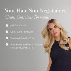Jon Renau Flexible Holding Spray adds shine and body without stiffness.