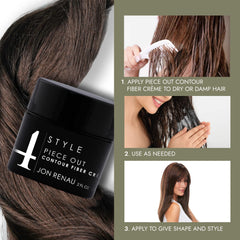 Jon Renau Piece Out Contour Cream compatible with human hair wigs for versatile styling