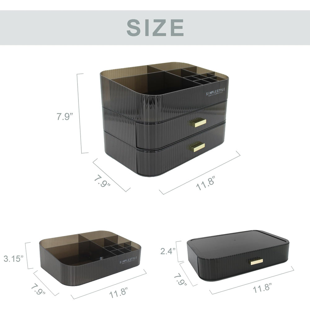 JONKASIPA makeup organizer stores lotions, foundations, and lipsticks for ready use