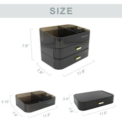 JONKASIPA makeup organizer stores lotions, foundations, and lipsticks for ready use