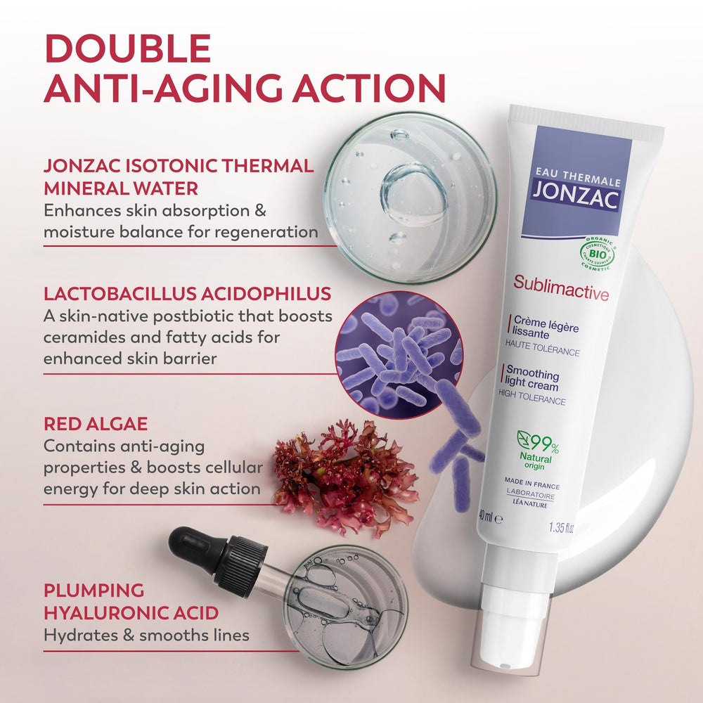 Close-up of JONZAC pump application showing easy daily use.