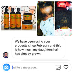 J'Organic Solutions curl texture close-up highlights defined, bouncy curls.