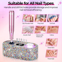 JOSGLOI compact storage keeps bits organized during manicure sessions.