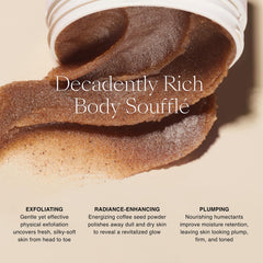 Close up of Mocha Whip texture highlights creamy scrub for gentle buffing