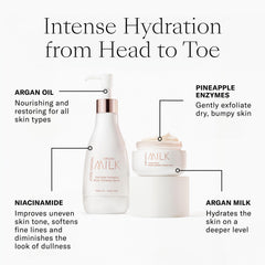 Josie Maran Pure Argan Milk cruelty-free packaging highlights clean beauty.