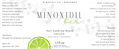 Josue Echavarria Minoxidilber application area on beard ready for daily use.