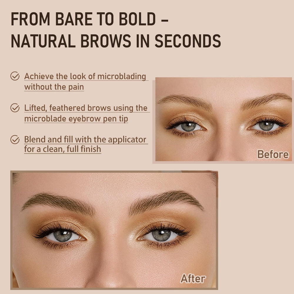 JOSURBEAUTY 4D microblading pen tip close-up creating hairlike strokes