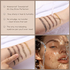JOSURBEAUTY waterproof test with water droplets showing longwear benefit