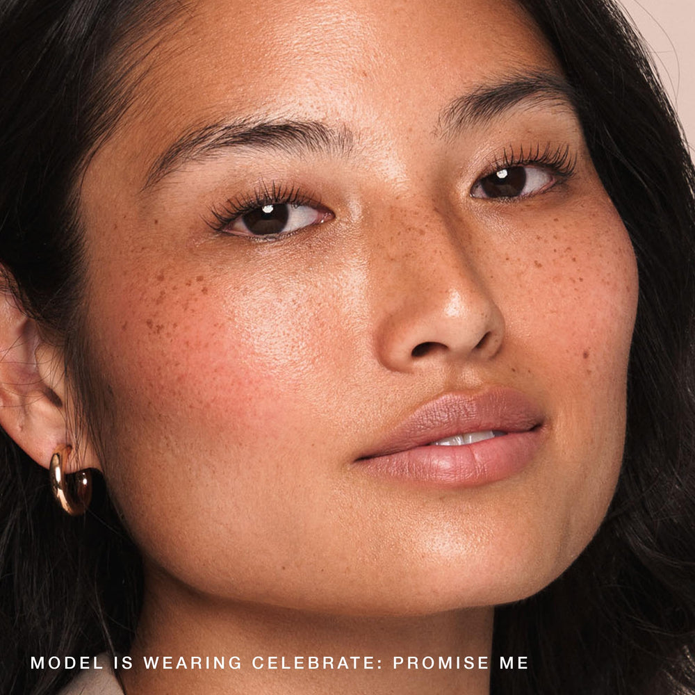 Jouer Blush & Bloom cream texture closeup emphasizing smooth application.
