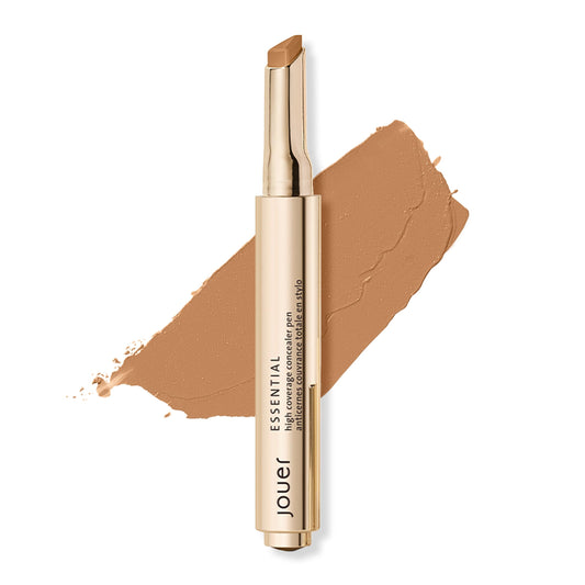 Jouer Essential High Coverage Concealer Pen triangle-tip for precise under-eye coverage.