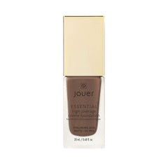 Jouer Essential High Coverage Creme Foundation bottle ready for application