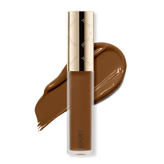 Jouer Essential Concealer Cappuccino bottle front showing shade and brightening base