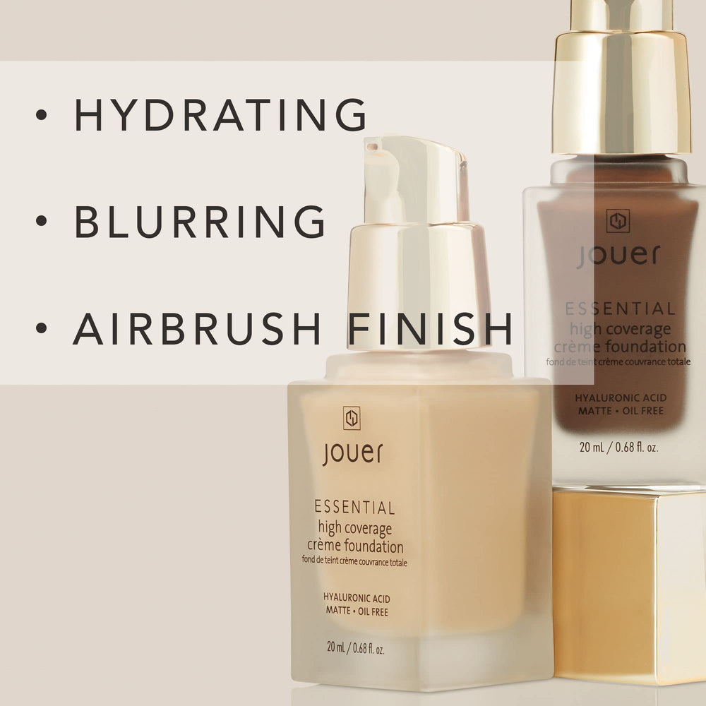 Cucumber extract close up on Jouer Foundation label emphasizing hydration