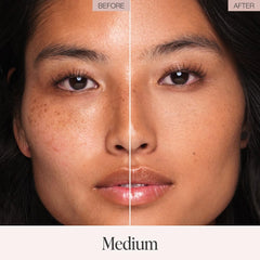 Jouer Hydrate and Setting Powder in Medium smooths skin while setting makeup.