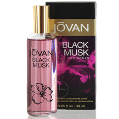 Jovan Black Must bottle front view for confident everyday wear