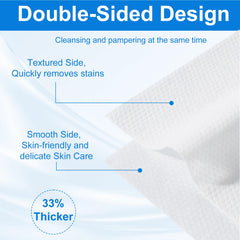 JOWLOT two-sided texture wipes provide versatile cleaning and makeup removal.