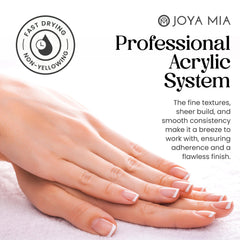 Joya Mia Topaz Pink acrylic powder for vibrant color with strong adhesion