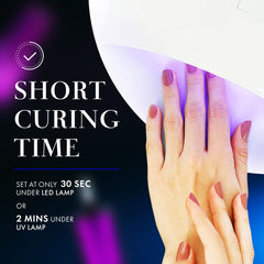 Salon-quality JOYA MIA gel manicure achieved with top coat refill