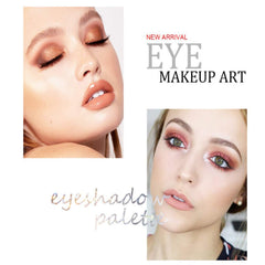 Joyeee 120 Nude Eyeshadow Palette shimmer pigments add radiant accents.