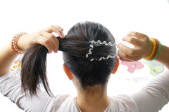 JOYOYO one-size-fits-all coils adapt to thin, curly, or thick hair.