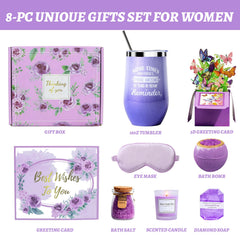 Joyvella lavender scented candle providing calming ambience for relaxing evenings.