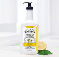 J.R. Watkins coconut oil vitamin E blend enhances skin softness after shower.