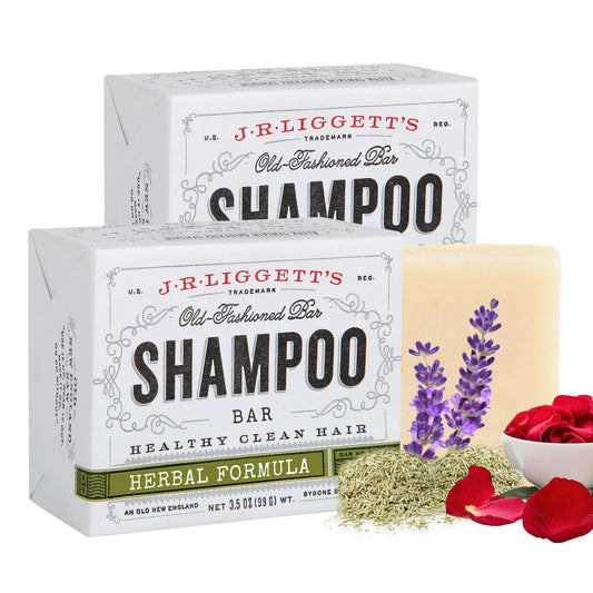 J.R.LIGGETT'S herbal-formula shampoo bar providing gentle cleansing for all hair types