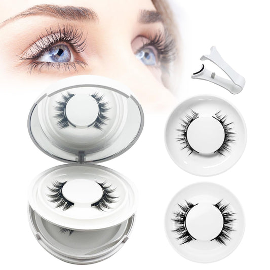 Jsqianfei Hunnyfit magnetic lashes showcase a natural look for easy daily wear.