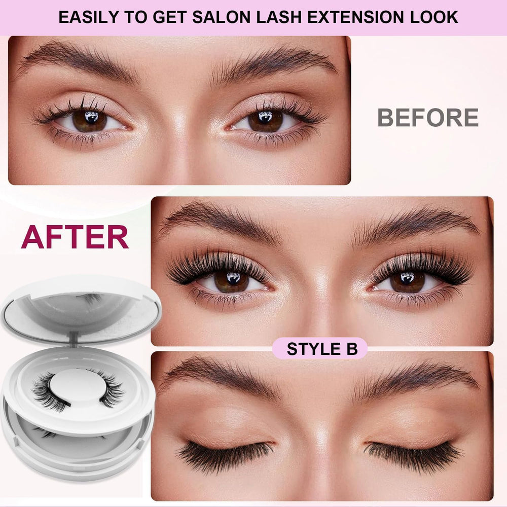 Travel-ready Hunnyfit magnetic lashes for on-the-go beauty routines.