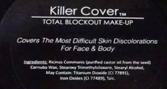 Judith August Killer Cover concealer being used to cover tattoos and scars.
