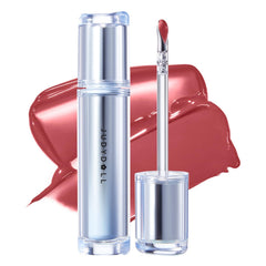 Judydoll Ice Watery Lip Gloss Juiced Berry swatch with vibrant color