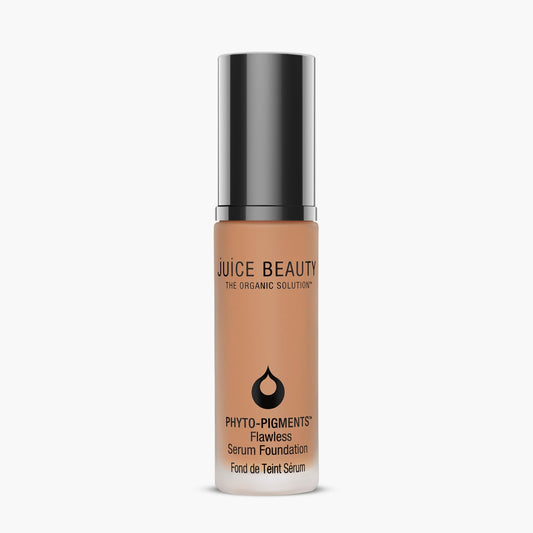 Juice Beauty Phyto-Pigments Flawless Serum Foundation bottle in Rosy Sand for an even tone.
