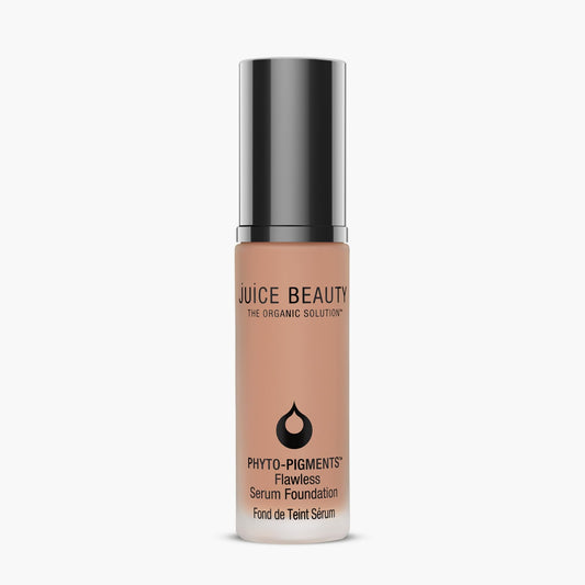 Juice Beauty Phyto-Pigments Flawless Serum Foundation bottle showing buildable coverage for radiant skin