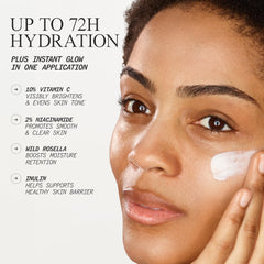 Juice Beauty PREBIOTIX 20% Vitamin C glow complex highlighted on branding.