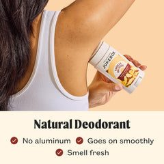 JUKEBOX Vanilla on Vinyl deodorant bottle with a soothing scent for daily wear.