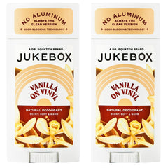 JUKEBOX Vanilla on Vinyl deodorant packaging for everyday scent.